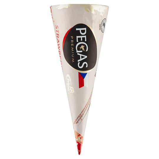 Prima Pegas Premium Strawberry zmrzlina se smetanou v oplatce 70g
