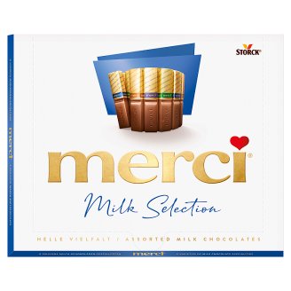 Merci 4 druhy mléčných čokoládových specialit 250g