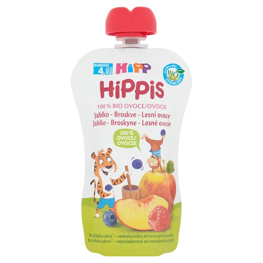 HiPP HiPPis Bio 100% ovoce jablko-broskve-lesní ovoce 100g