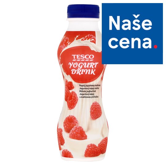 Tesco Jogurtový nápoj malina 350g