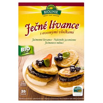 Biolinie Ječné lívance s ovesnými vločkami 250g