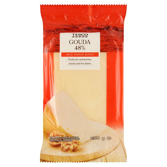 Tesco Gouda 48% Mild Cheese Block 250g