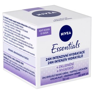 Nivea Essentials Zklidňující denní krém pro citlivou pleť OF 15 50ml