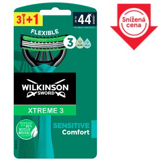 Wilkinson Sword Xtreme3 Sensitive jednorázový holicí strojek se 3 břity 4 ks