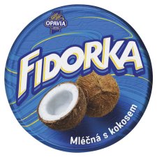 Opavia Fidorka Mléčná s kokosem, oplatka, modrá 30g