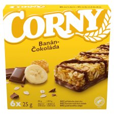 Corny Multipack banán - čokoláda 6 x 25g (150g)
