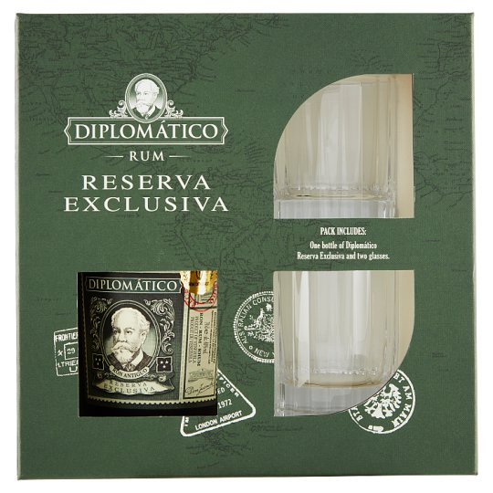 Diplomático Reserva Exclusiva Old Fashioned rum dárkové balení 700ml