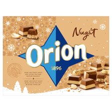 ORION Nougat Praline Made from Peanut Nougat and Milk Chocolate Winter 166g