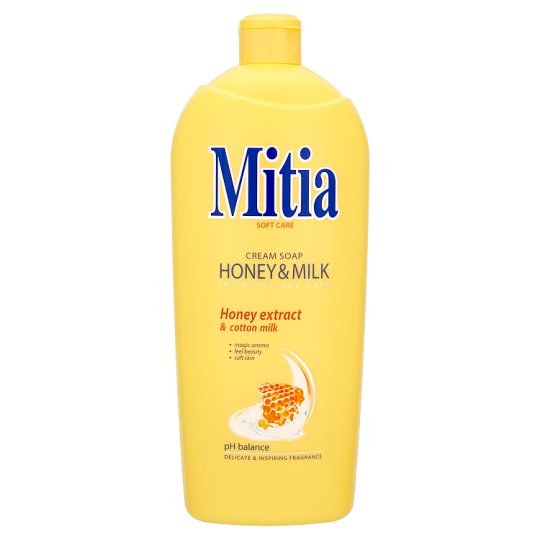 Mitia Honey & Milk krémové mýdlo 1000ml