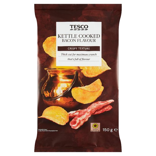 Tesco Kettle Cooked Bacon Flavour 150g Tesco Groceries