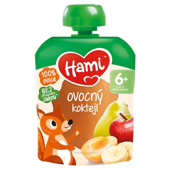 Hami ovocná kapsička Ovocný koktejl první lžička 90g