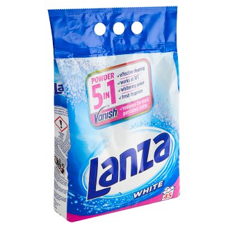 Lanza Vanish Ultra 2v1 bílá prací prášek s odstraňovačem skvrn 45 praní 3,375kg