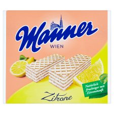 Manner Crunchy Wafers with Cream Lemon Filling 75g