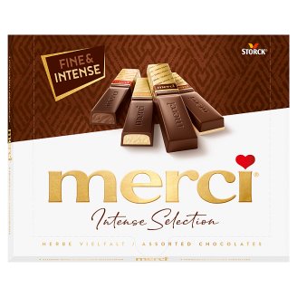Merci Finest Selection Kolekce plněných a neplněných čokolád 250g