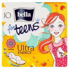 Bella For Teens Ultra Energy Sanitary Pads with Side Wings á 10 pcs