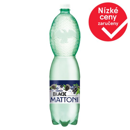 Mattoni Black s příchutí černých plodů jemně perlivá 1,5l