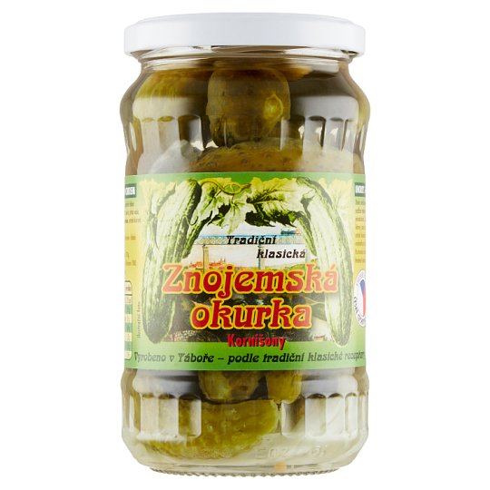 Znojemská okurka kornišony 360g