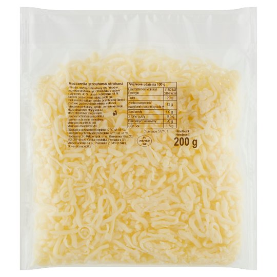 Mozzarella strouhaná 200g