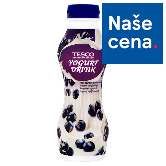 Tesco Jogurtový nápoj černý rybíz 350g