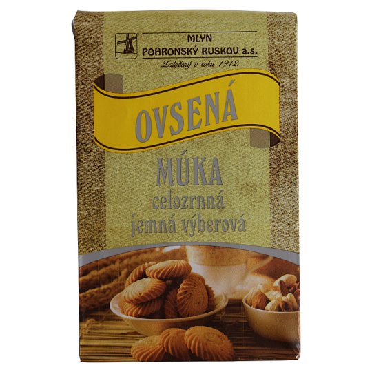 Mlyn Pohronský Ruskov Oatmeal Whole Grain Fine Selection 800g