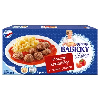 Nowaco Dobroty Babičky Kláry Masové knedlíčky v rajské omáčce 450g