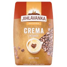 Jihlavanka Crema Intense pražená zrnková káva 500g