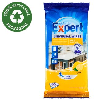 Go for Expert Lemon univerzální vlhčené ubrousky 80 ks