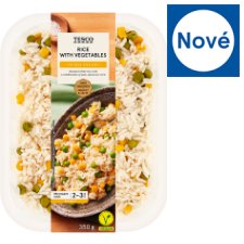 Tesco Dušená předvařená rýže se zeleným hráškem a kukuřicí 350g