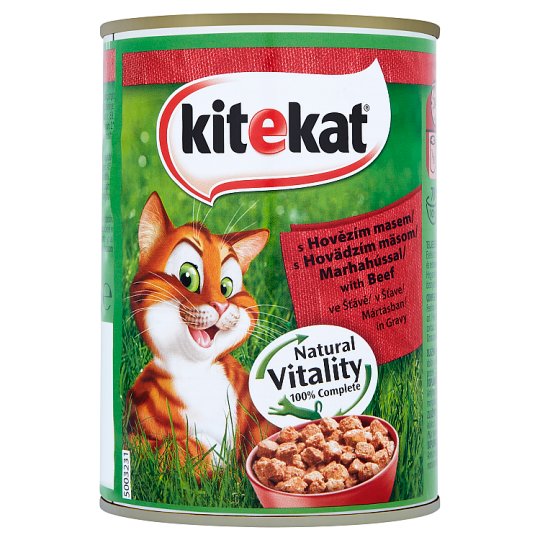 Kitekat S hovězím masem ve šťávě 400g