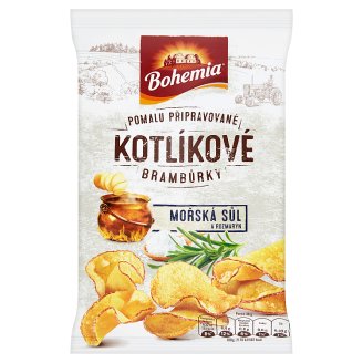 Bohemia Kotlíkové brambůrky mořská sůl a rozmarýn 50g