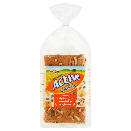 Bona Vita Active Sourdough Knäckebrot with Pumpkin Seeds and Cheese 180g