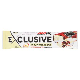 Amix Exclusive Bílá čokoláda & kokos proteinová tyčinka 85g