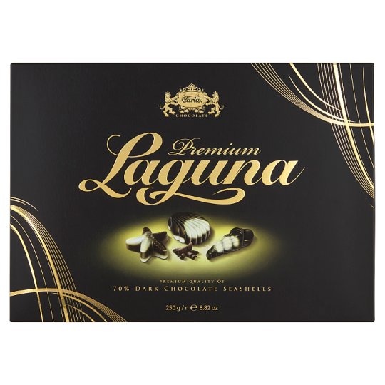 Carla Laguna Premium mořské plody z hořké čokolády 250g