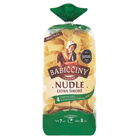 Druid Babiččiny Vaječné nudle extra široké 330g