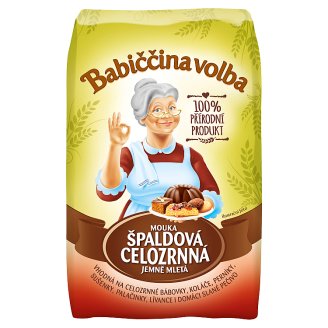 Babiččina Volba Špaldová celozrnná mouka 1kg