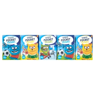 Tesco Papírové kapesníky Kids Mini 10 x 10 ks