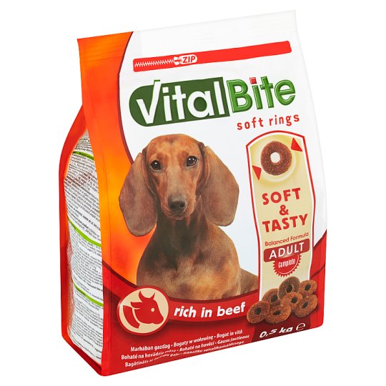 VitalBite Poloměkké kroužky bohaté na hovězí 0,5kg