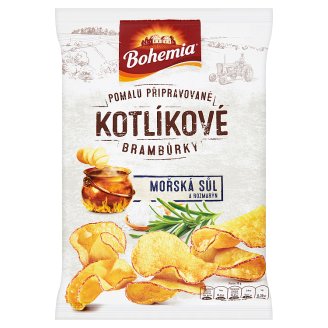Bohemia Kotlíkové brambůrky mořská sůl a rozmarýn 120g