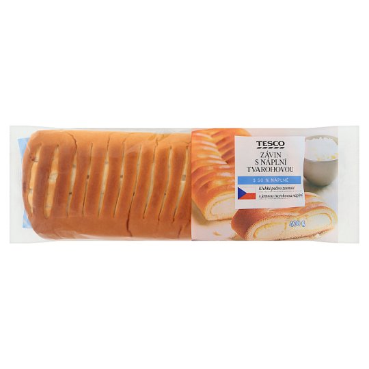 Tesco Závin s náplní tvarohovou 400g