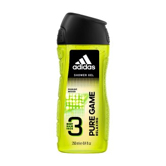 Adidas Pure Game Relaxing sprchový gel na tělo, tvář & vlasy 250ml