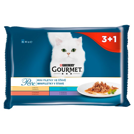 Gourmet Perle Multipack - mini filetky ve šťávě 4 x 85g