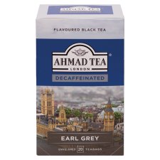 Ahmad Tea Earl Grey bezkofeinový černý čaj s bergamotovým aroma 20 x 2g (40g) 