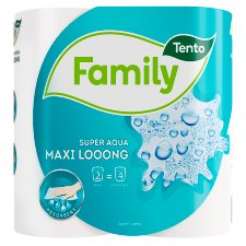 Tento Family Super Aqua Maxi Looong papírové utěrky 2 role