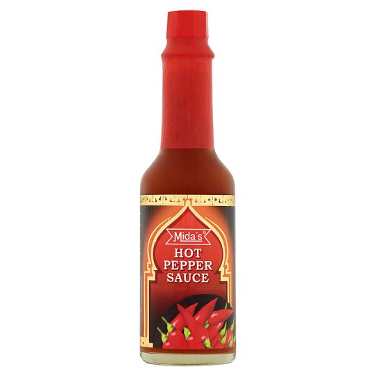 Mida's Hot Pepper Sauce ostrá chilli omáčka červená 70g