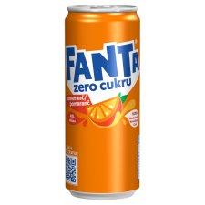 Fanta Zero cukru pomeranč 330ml