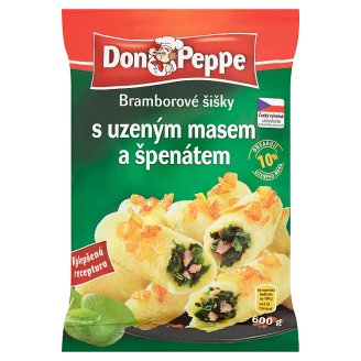 Don Peppe Bramborové šišky s uzeným masem a špenátem 600g
