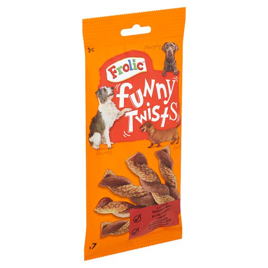 Frolic Funny Twists s příchutí hovězího a sýra 7 ks 140g