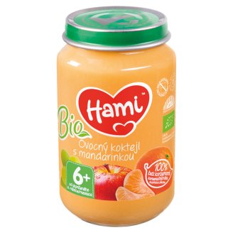 Hami ovocná přesnídávka BIO Ovocný koktejl s mandarinkou od uk. 6. měsíce 200g