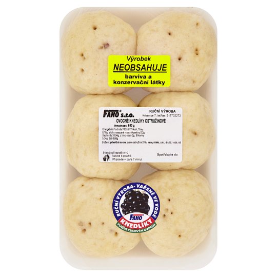 Faho Ovocné knedlíky ostružinové 550g