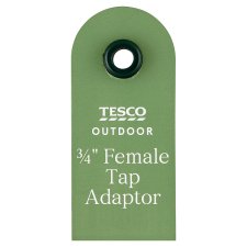 Tesco Outdoor Female Tap Adaptor 3/4"